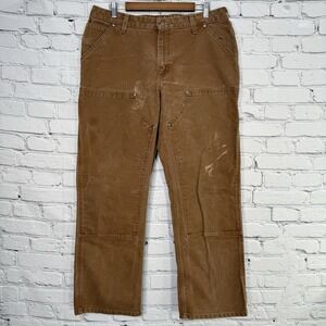 Carhartt Womens Double Knee Carpenter Pants 16x31 Brown Duck WB136 Workwear 2007